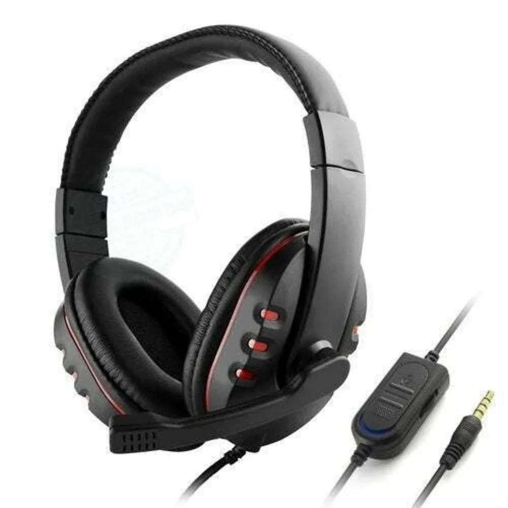 3.5mm Wired Gaming Headphones Over Ear Stereo Bass Game Headset Noise Canceling